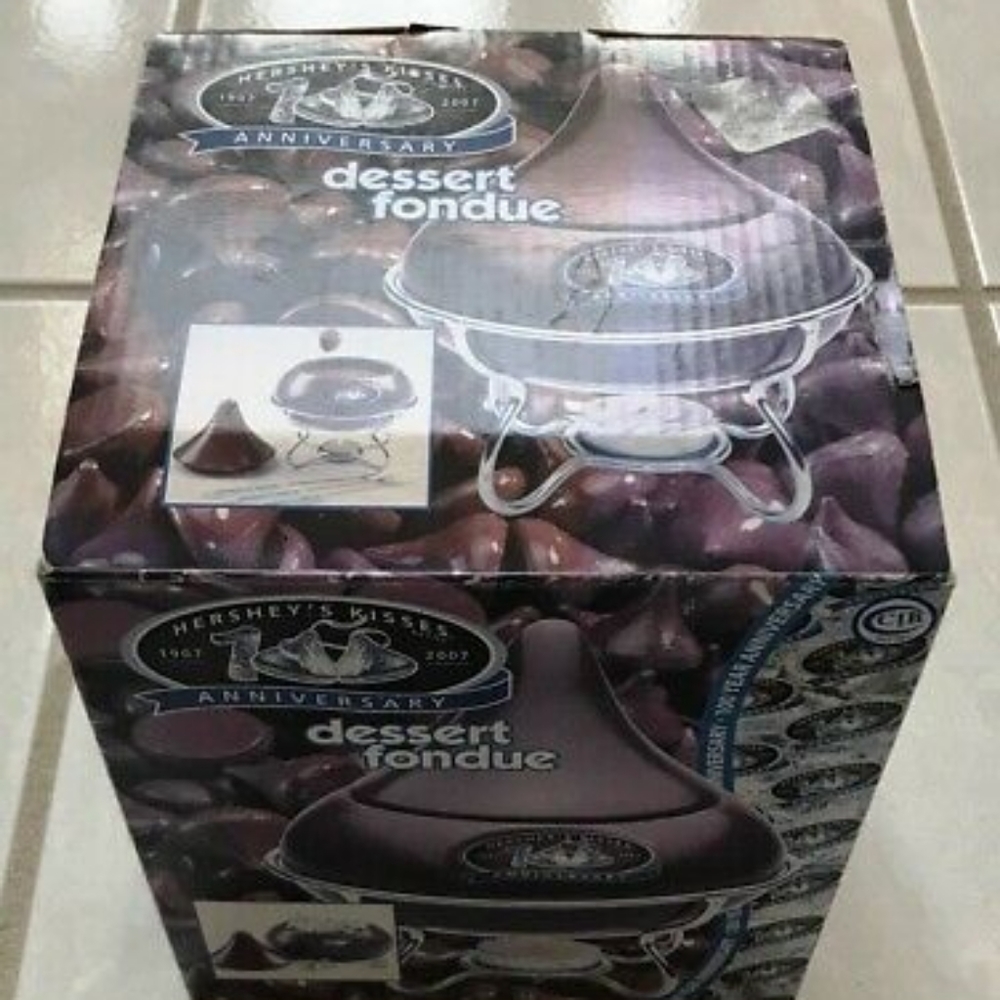 😀Dessert Fondue - 100 Anniversary Hershey's Kisses Brand New unused - Picture 3 of 10